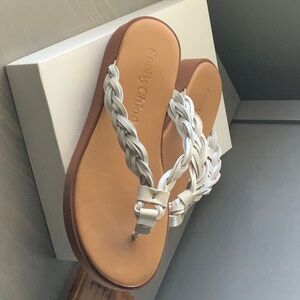 White Braided Sandals